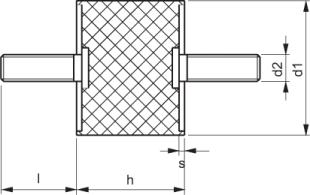 Wibroizolator Typu A Rys