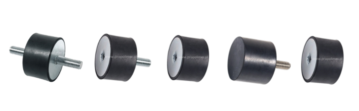 Wibroizolatory Cylindryczne Walcowe ProPolimer